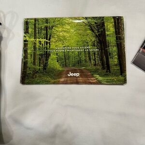 Jeep Green Forest Pathway Poster
